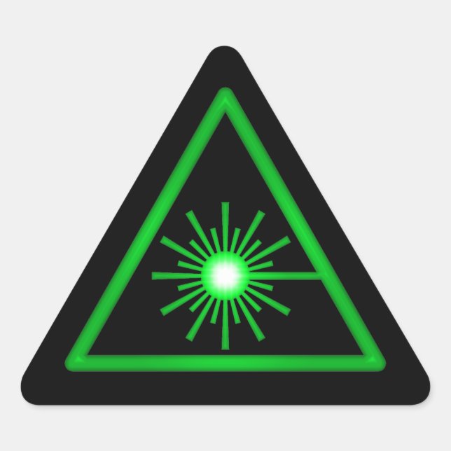 Green Laser Symbol Sticker (Front)