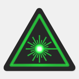 Green Laser Symbol Sticker