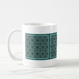 Green lattice Pattern Mug