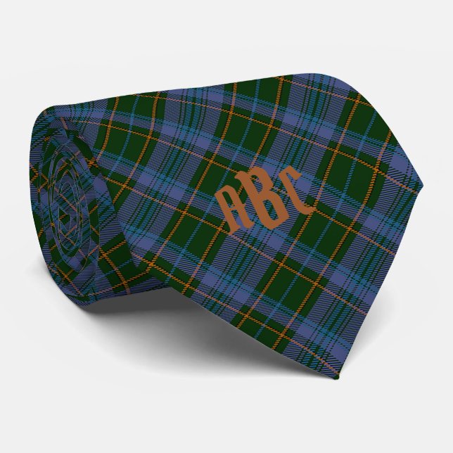 Green, Lavender, Gold w/optional monogram Neck Tie (Rolled)