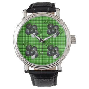 Green Lawn Bowls Tartan Design, Watch