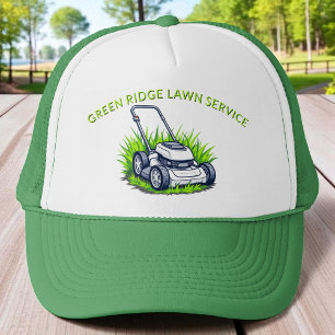 Green Lawn Care and Service Professional Trucker Hat