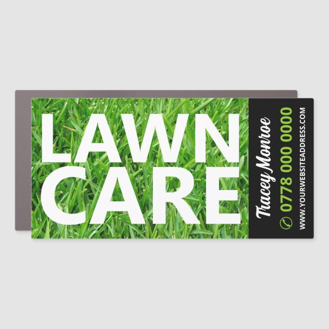 Green Lawn, Lawn Care Services Car Magnet (Front)