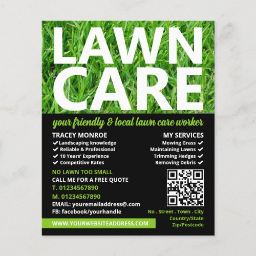 Green Lawn Lawn Care Services Flyer