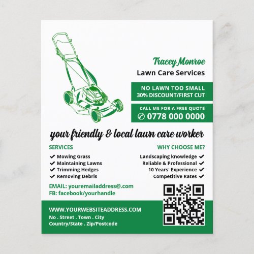 Green Lawn_Mower Lawn Care Services Flyer