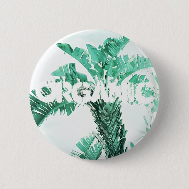 Green leaf banana plant button (Front)