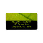 Green Leaf Botanical Nature Photography Label