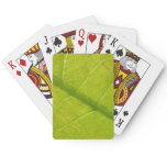 Green Leaf Botanical Nature Photography Poker Cards