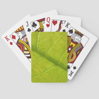 Green Leaf Botanical Nature Photography Poker Cards