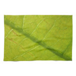 Green Leaf Botanical Nature Photography Towel