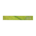 Green Leaf Botanical Nature Photography Wrap Around Label
