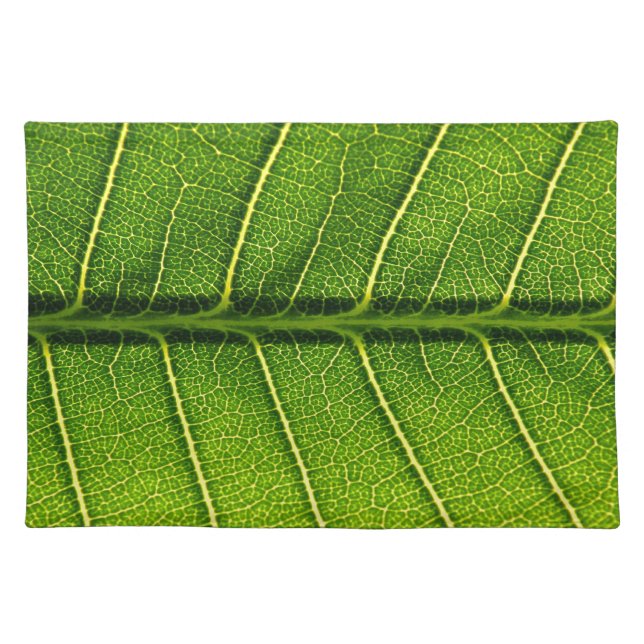 Green leaf cloth placemat (Front)
