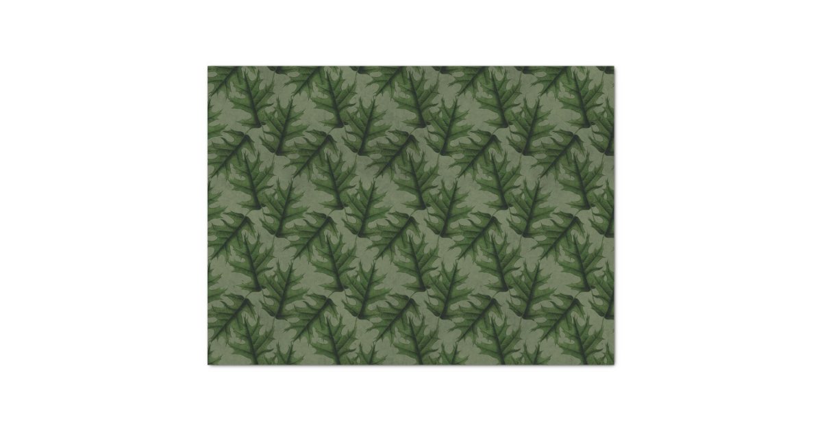 Blue White Floral Leaf Pattern Decoupage Tissue Paper | Zazzle