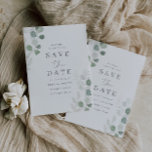 Green Leaf Elegance Wedding Save The Date<br><div class="desc">Green Leaf Elegance Wedding Save the Date

See matching collection in Niche and Nest Store</div>