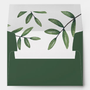 Green Leaf Envelope