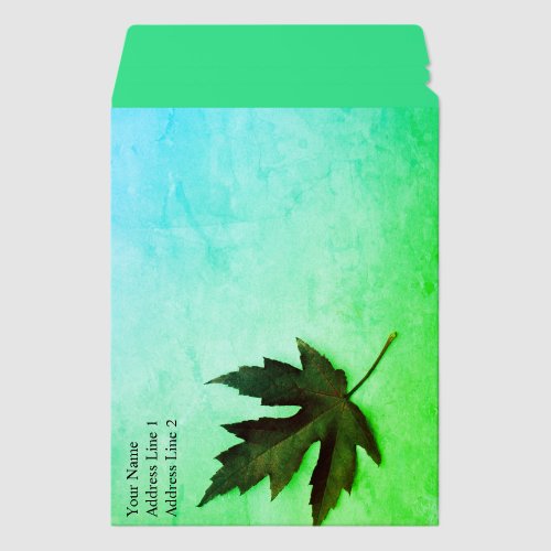 Green Leaf Envelope Mailers