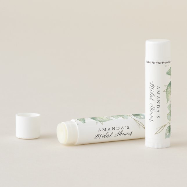 Green Leaf Eucalyptus Bridal Shower  Lip Balm (In Situ)