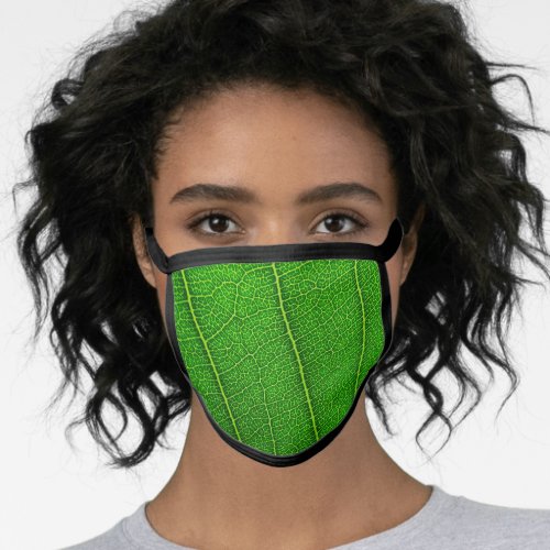 Green leaf face mask