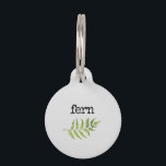 Green Leaf Fern Pet ID Tag<br><div class="desc">Green Leaf Fern</div>