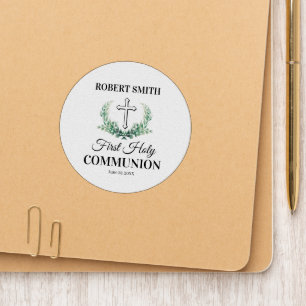 Green leaf first communion  patch