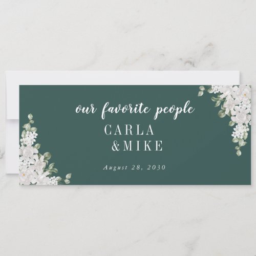 Green Leaf Floral Seating Chart Header