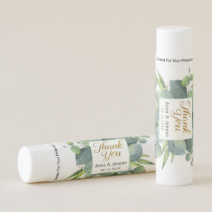 Green Leaf Gold Thank You Lip Balm