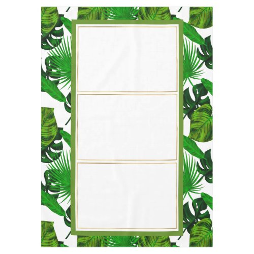 Green Leaf Greenery Tablecloth