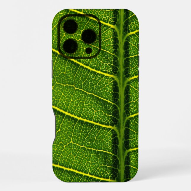 Green leaf iphone case (Back)