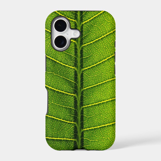 Green leaf iphone case (Back)