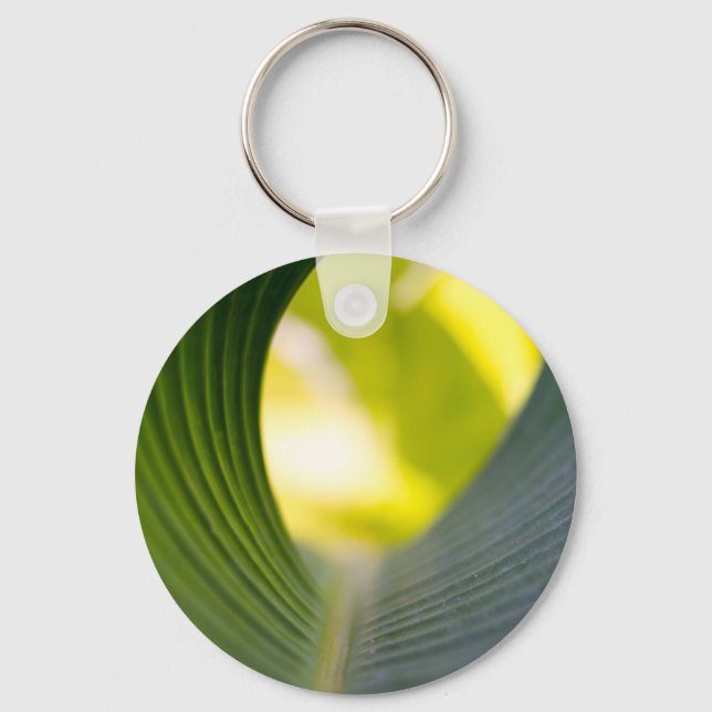 Green leaf keychain (Front)