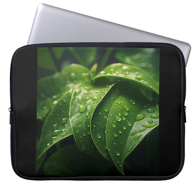 GREEN LEAF LAPTOP SLEEVE (Front)