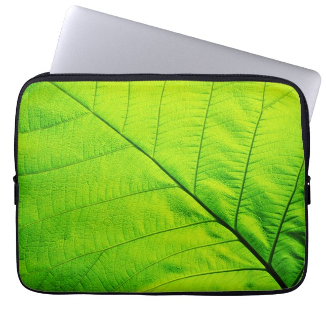 Green leaf Laptop Sleeves (Front)