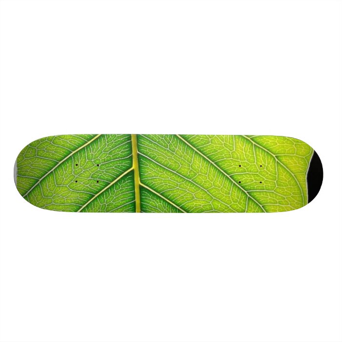 Green Leaf Leaves Skate Boards