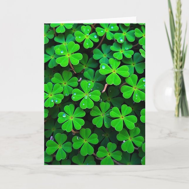 Green Leaf Macro Photo Card (Front)