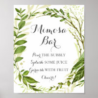 Mimosa Bar Sign | String Lights Rustic