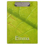 Green Leaf Nature Photography Clipboard