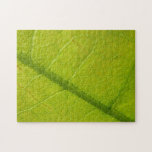 Green Leaf Nature Photography Jigsaw Puzzle