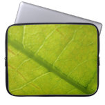 Green Leaf Nature Photography Laptop Sleeve