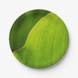 Green Leaf Paper Plate at Zazzle