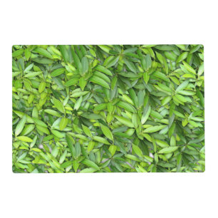 Green Leaf Pattern – Botanical Nature Art Placemat