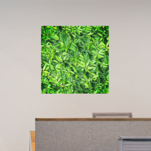 Green Leaf Pattern – Botanical Nature Art Wall Decal