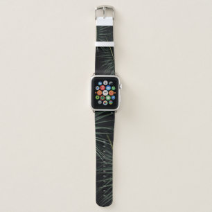 GREEN LEAF PLANT DURING NIGHTTIME APPLE WATCH BAND
