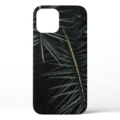 GREEN LEAF PLANT DURING NIGHTTIME iPhone 12 CASE