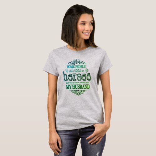 Green Leaf Proud Firefighter Wife T_Shirt