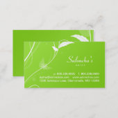 Green Leaf Salon Spa or Landscaping Business Card (Front/Back)