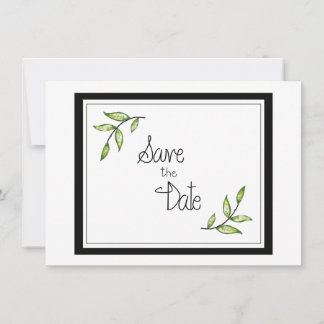Green Leaf  Save The Date