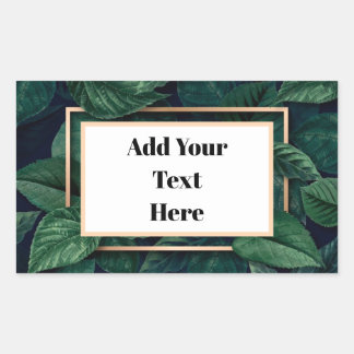 Green Leaf Shipping Labels