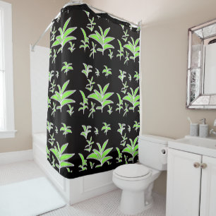 Green Leaf Shower Curtain