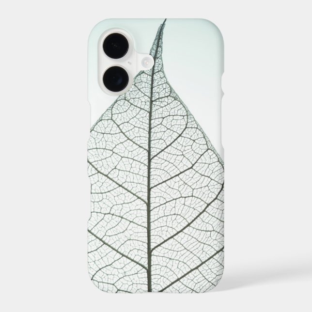 Green Leaf Skeleton Iphone Case (Back)
