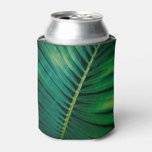 Green Leaf Tropical Forest Nature Photo Can Cooler